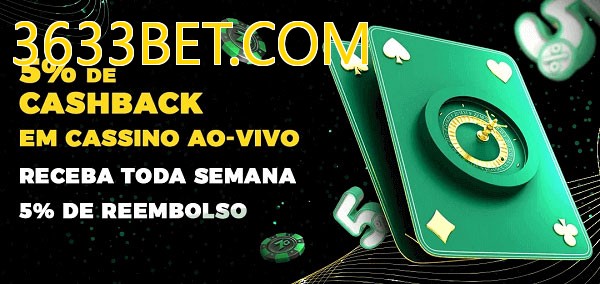 Promoções do cassino ao Vivo 3633BET.COM